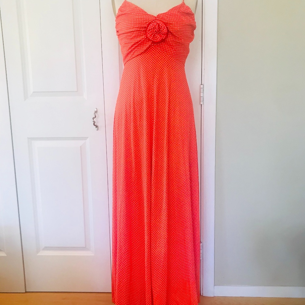 VINTAGE 60s ROCKABILLY POLKA DOT DRESS